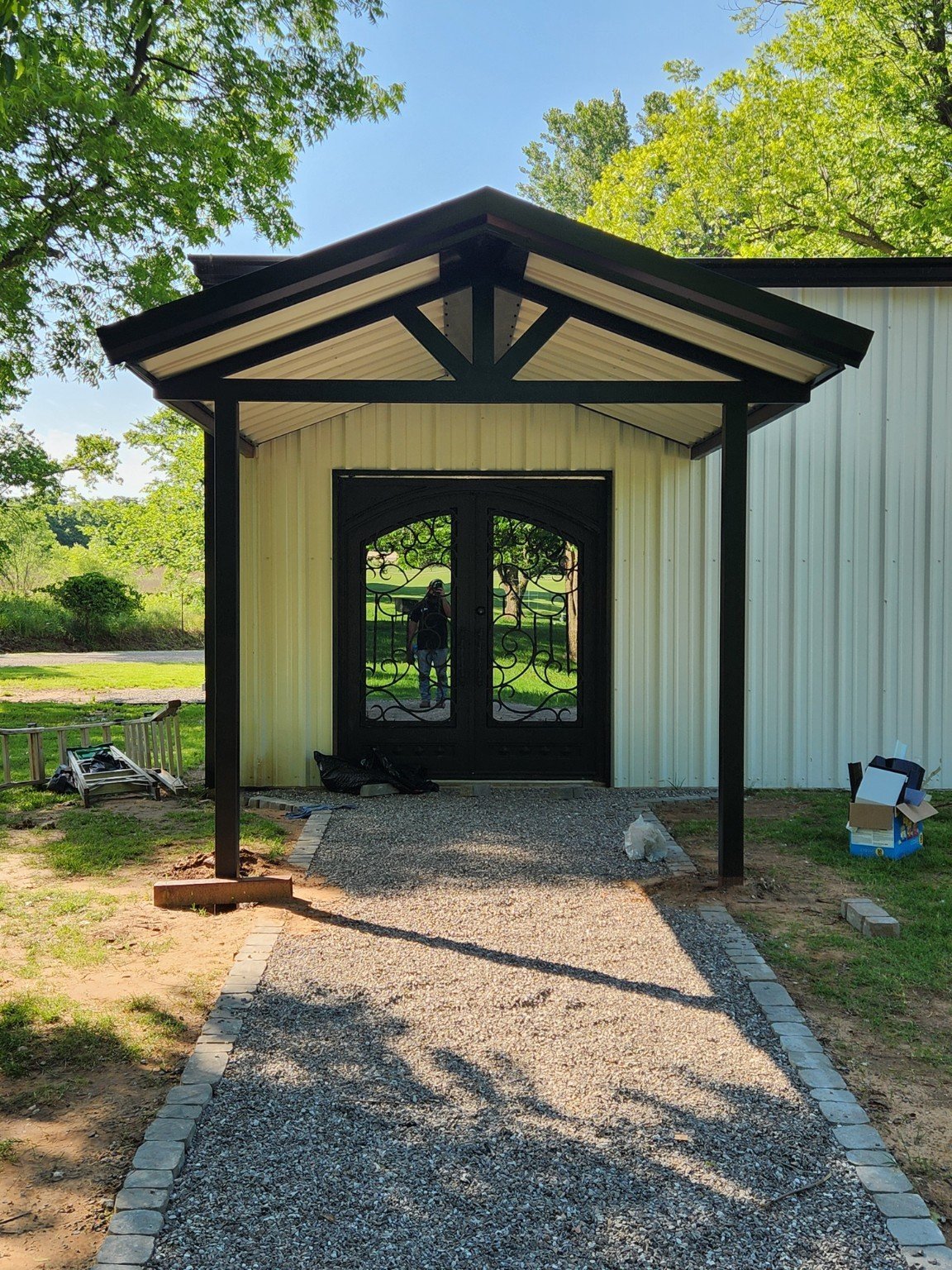 Custom steel canopy