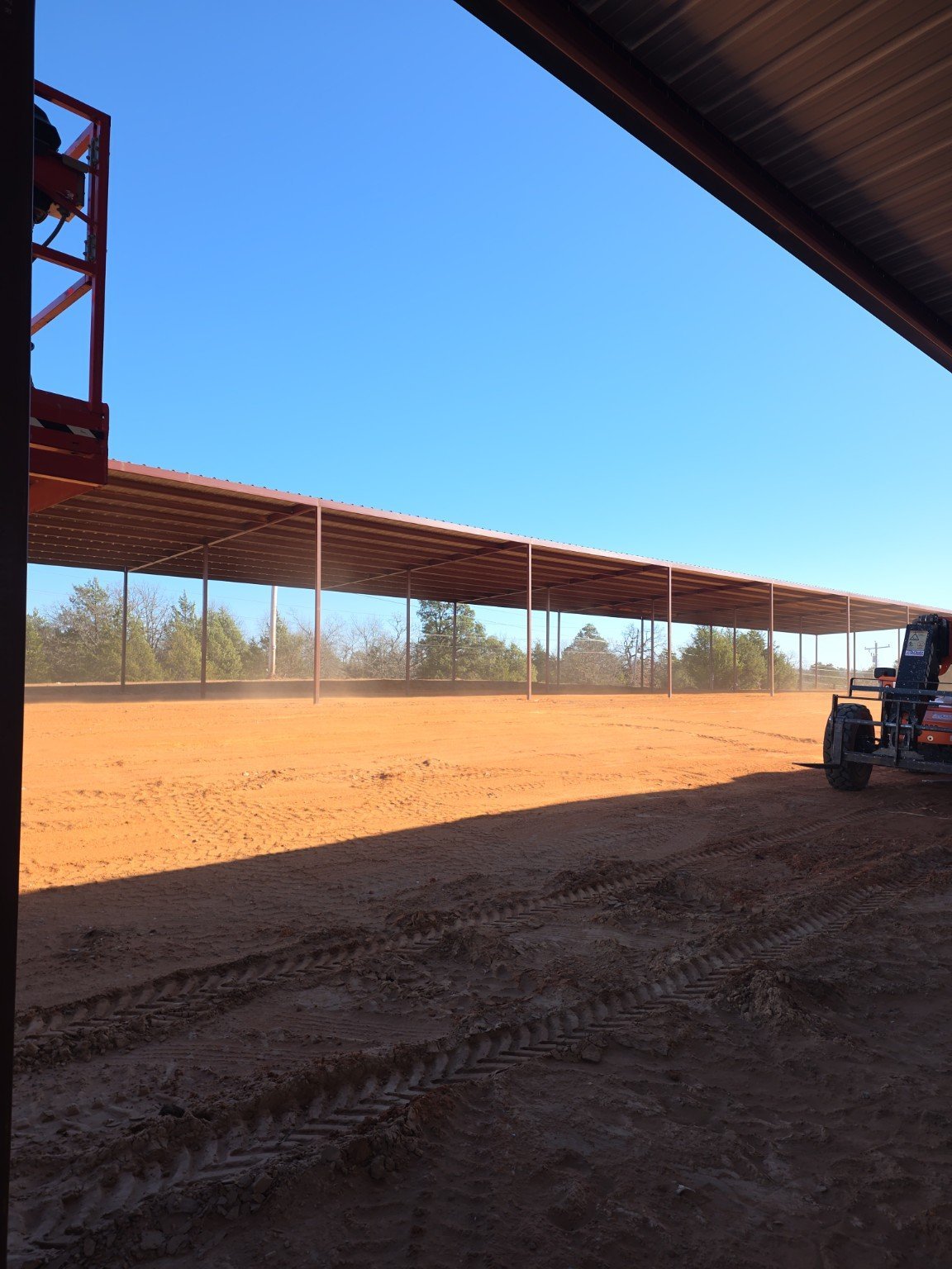 Long multi-bay commercial cover