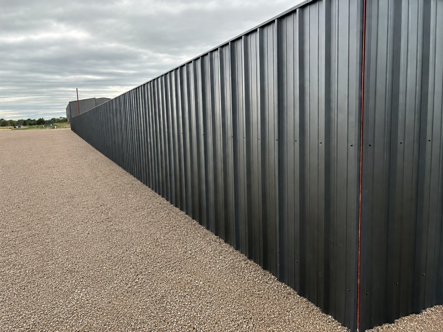 R-Panel Metal Fencing project