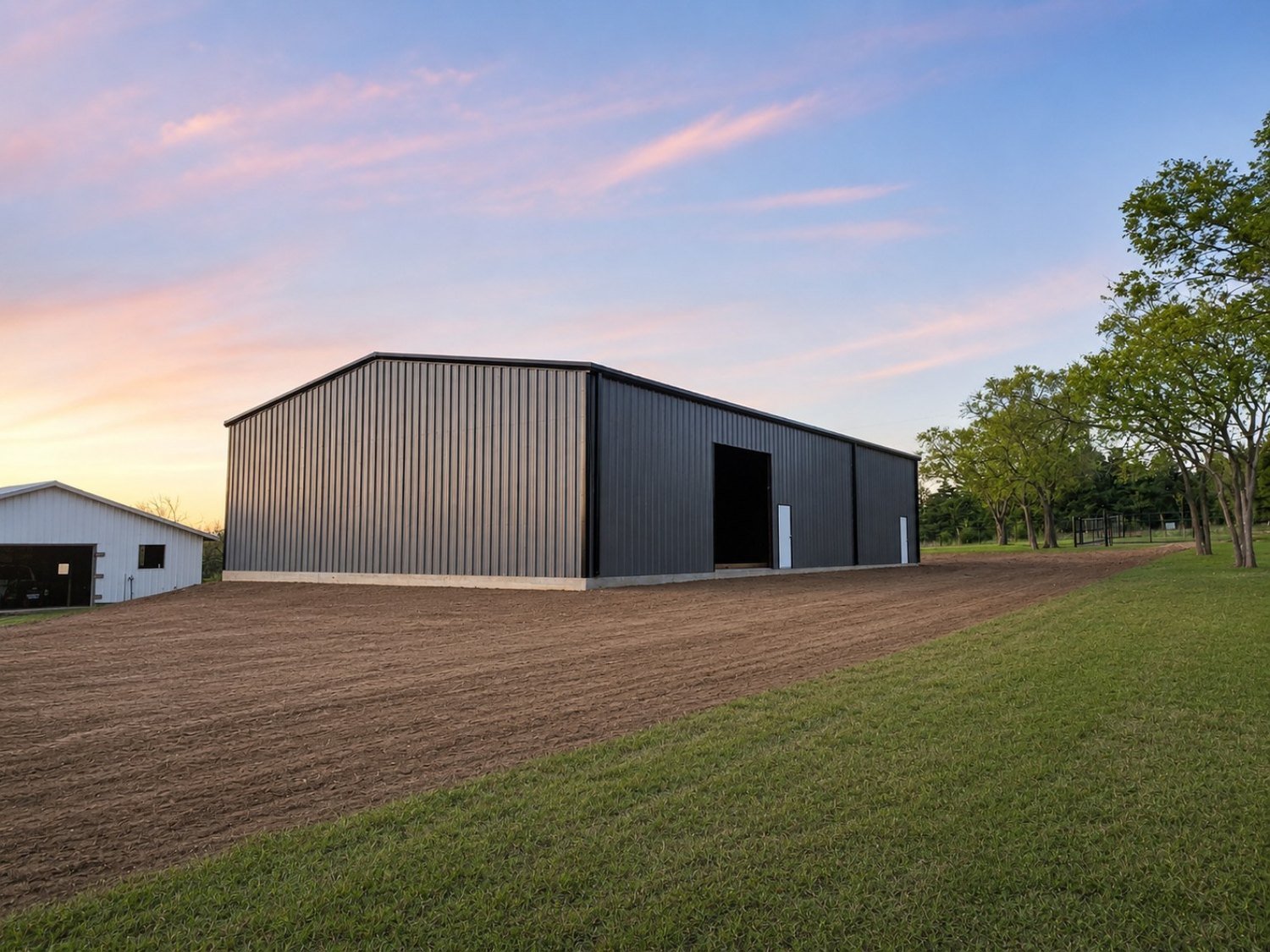 Large metal building
