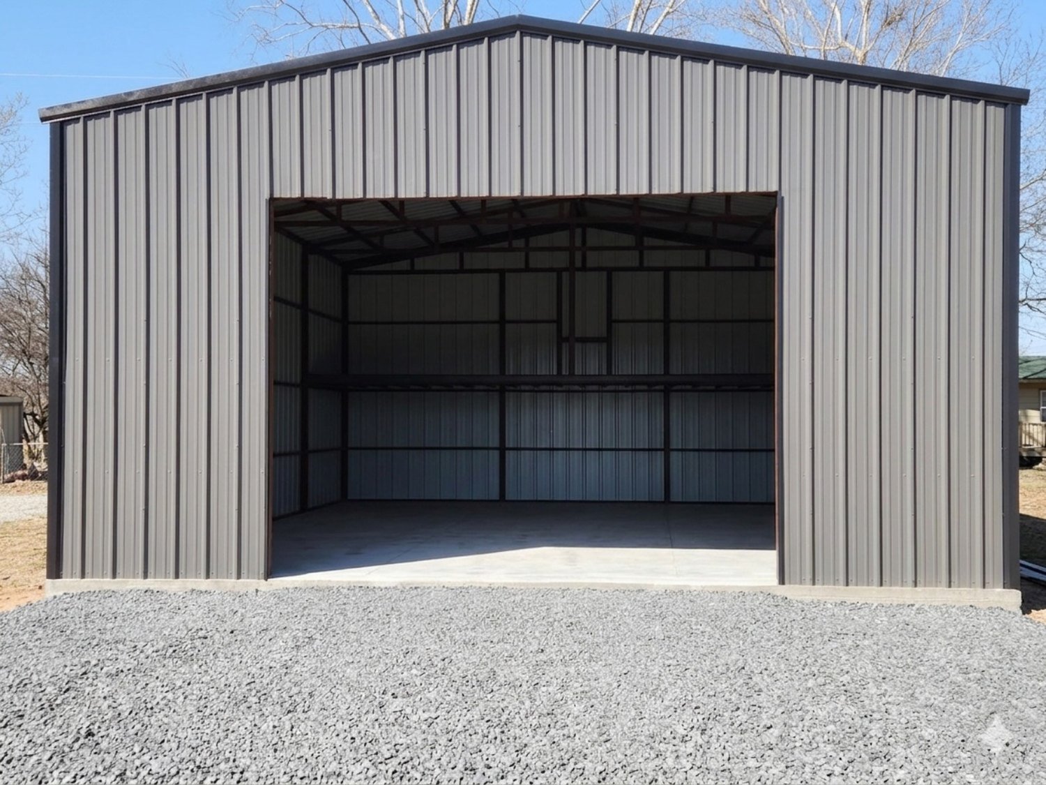 White patio cover